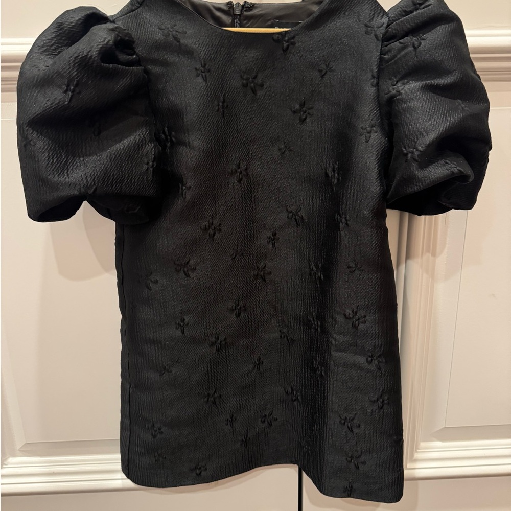 Bardot Junior Giselle Mini Black Textured Dress